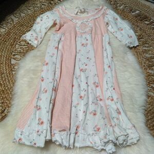 Lilli Lovebird Charming Floral and Striped Kids Dress size 10
